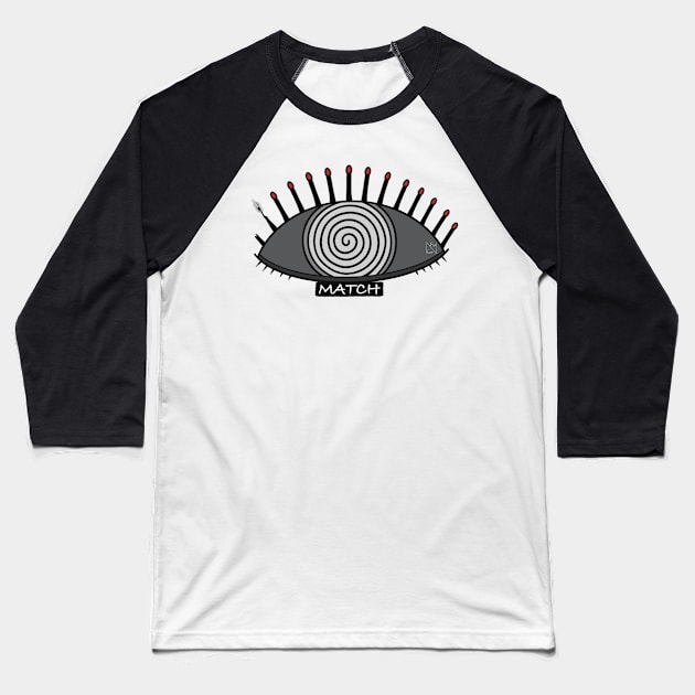 Match Baseball T-Shirt by Fuineryn